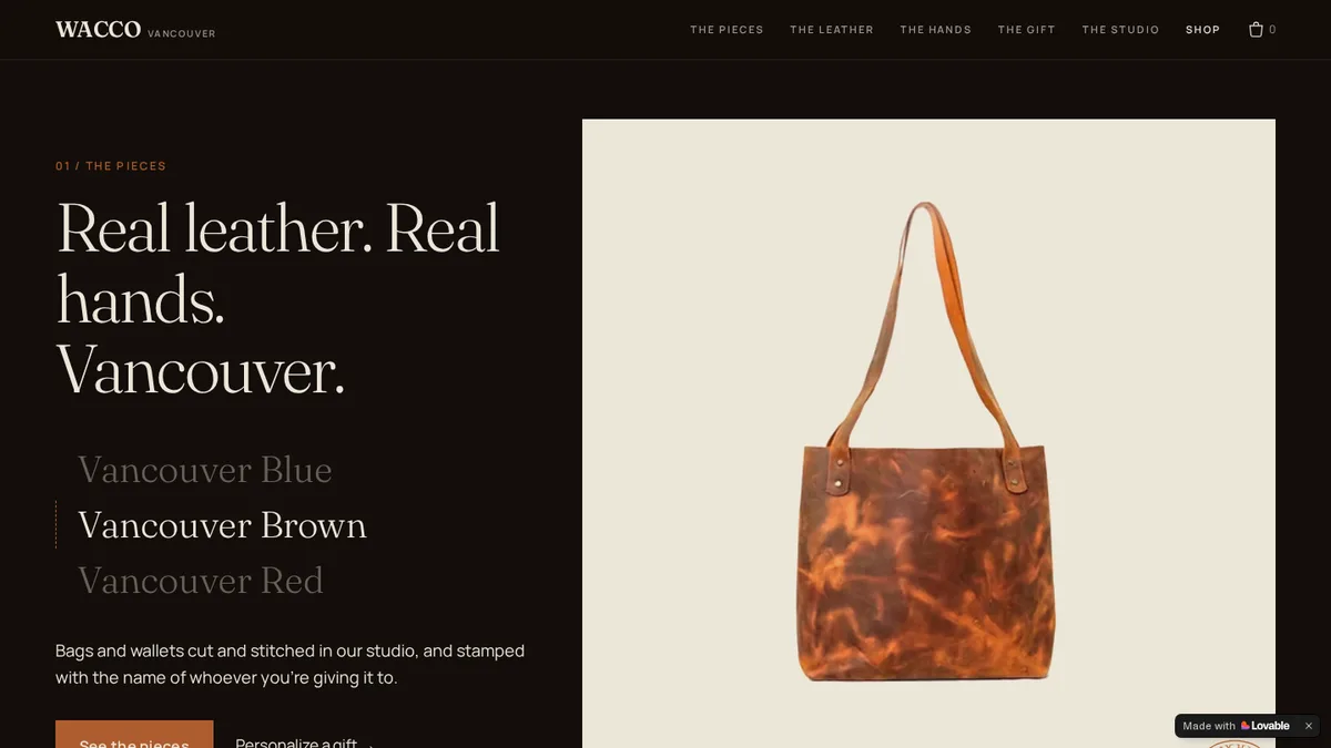 WACCO Vancouver homepage — website by Closer Dispatch